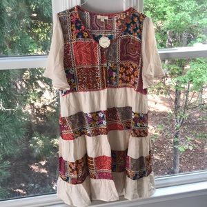 Boho Mix Patterned Dress